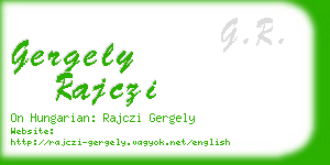 gergely rajczi business card